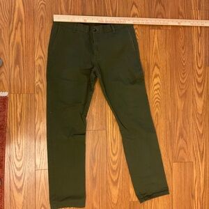Men's Naked & Famous Green Chinos